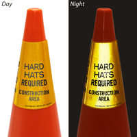Hard Hats Required Cone Message Collar