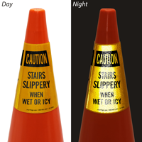 Stairs Slippery When Wet Or Icy Cone Collar