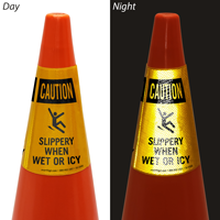 Slippery When Wet Or Icy Cone Collar
