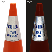 Stairs May Be Icy Cone Collar
