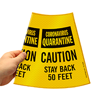 Cone Message Collar: Quarantine Zone Alert