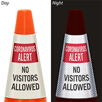 No Visitors Allowed cone message collar