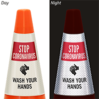Wash Your Hands cone message collar