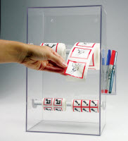 Acrylic Dispenser for PPE Supplies