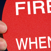 Sprinkler Fire Alarm Call Fire Dept Sign