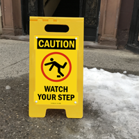 Caution Watch Your Step Floor Sign
