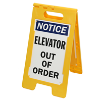 Elevator Out Of Order Free-Standing Signs