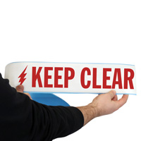 Electrical Panel Keep Clear floor message tape