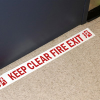 Superior Mark Tape: Keep Fire Exit Clear