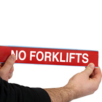 No forklifts floor marking tape