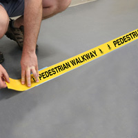 Floor Message Tape for Pedestrian Pathway