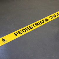 Caution Pedestrian Zone Tape