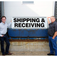 Shipping & Receiving Giant Dock Signs